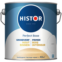 Histor Perfect Base grondverf hout mat wit 2,5L