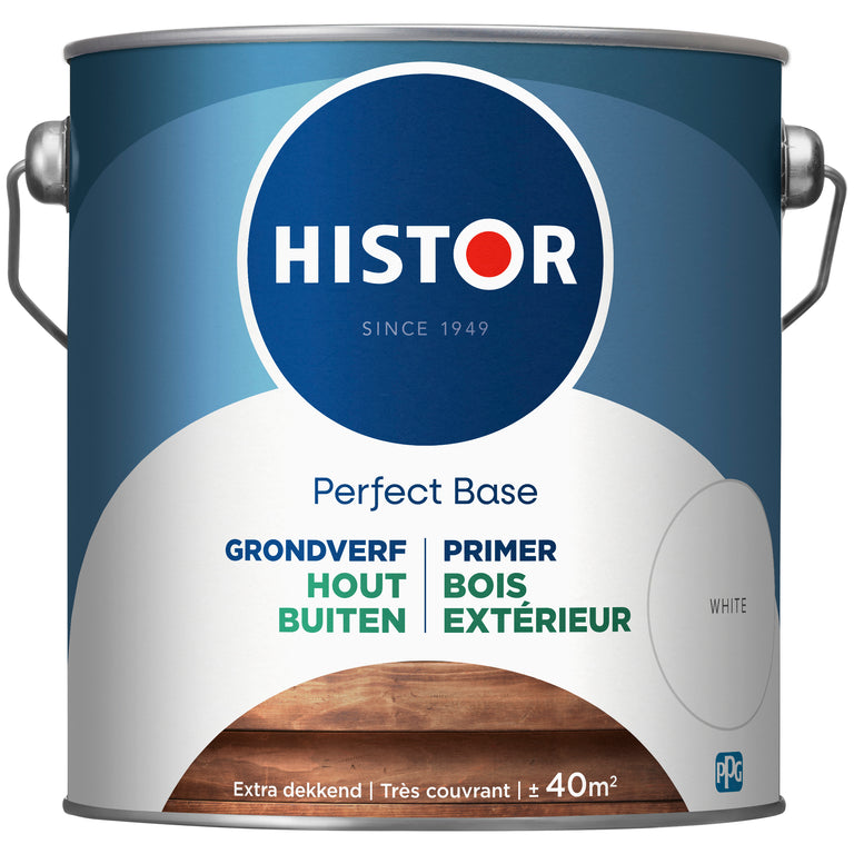 Histor Perfect Base grondverf mat wit 2,5L