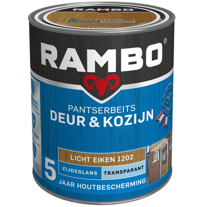 Rambo Pantserbeits zijdeglans deur & kozijn 1204 eiken 750ml