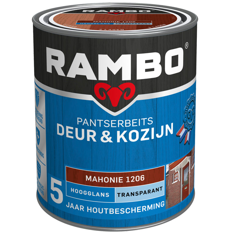 Rambo Pantserbeits hoogglans deur & kozijn 1206 transparant 750ml