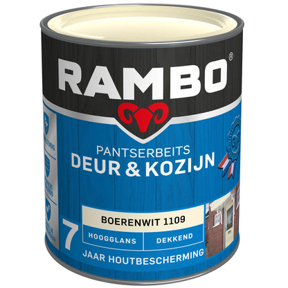 Rambo Pantserbeits hoogglans deur & kozijn 1109 boerenwit 750ml