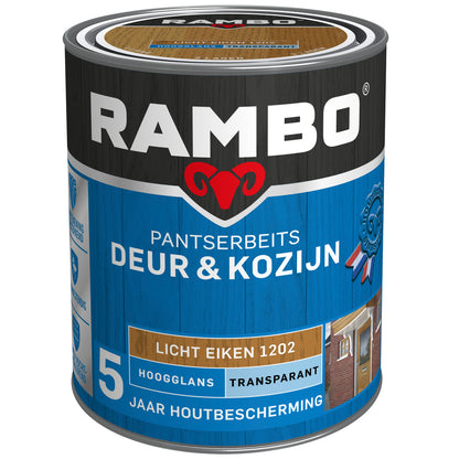Rambo Pantserbeits hoogglans deur & kozijn 1202 licht eiken 750ml