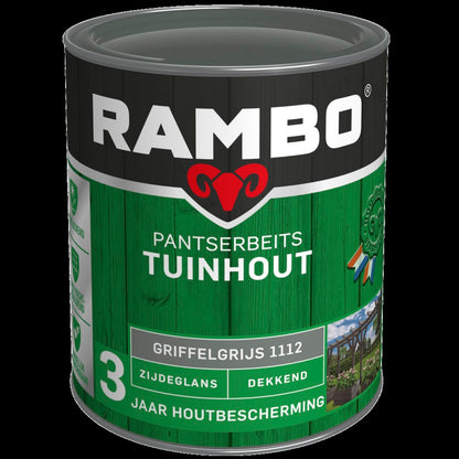 Rambo Pantserbeits zijdeglans tuinhout 1112 griffel grijs 750ml
