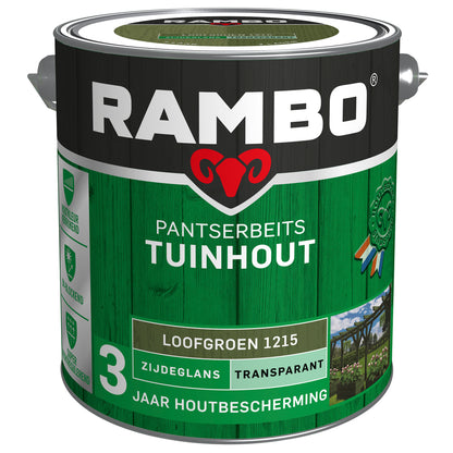 Rambo Pantserbeits zijdeglans tuinhout 1215 loof groen 2,5l