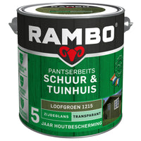 Rambo Pantserbeits zijdeglans schuur & tuinhuis 1215 groen 2,5l