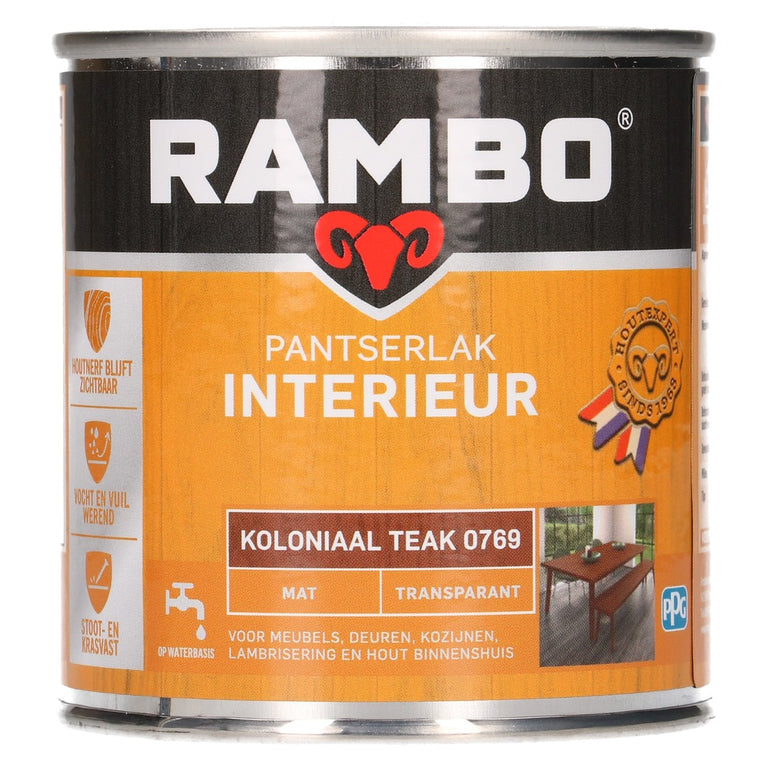 Rambo Pantserlak mat interieur 769 250ml
