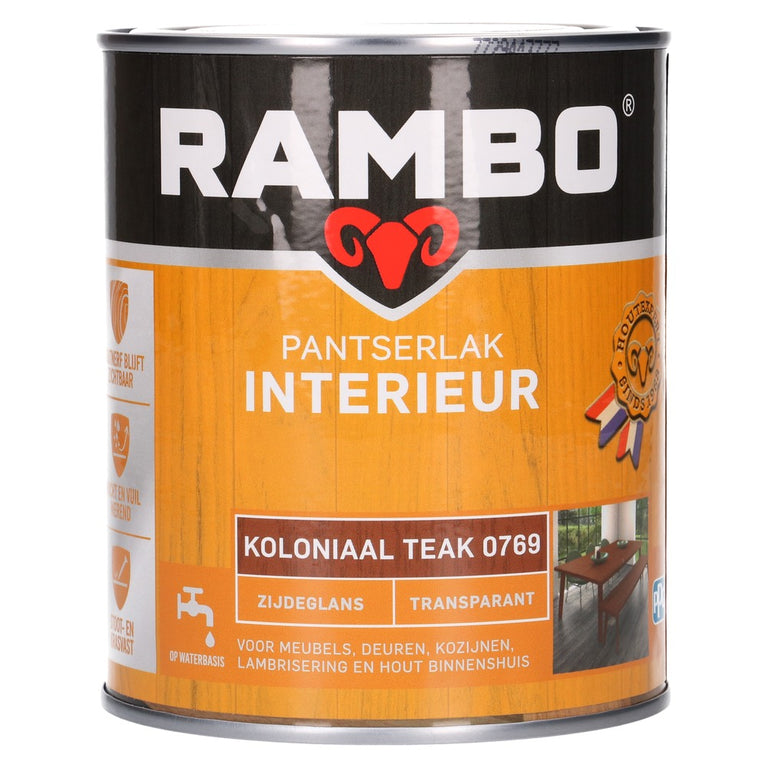 Rambo Pantserlak zijdeglans interieur 769 750ml