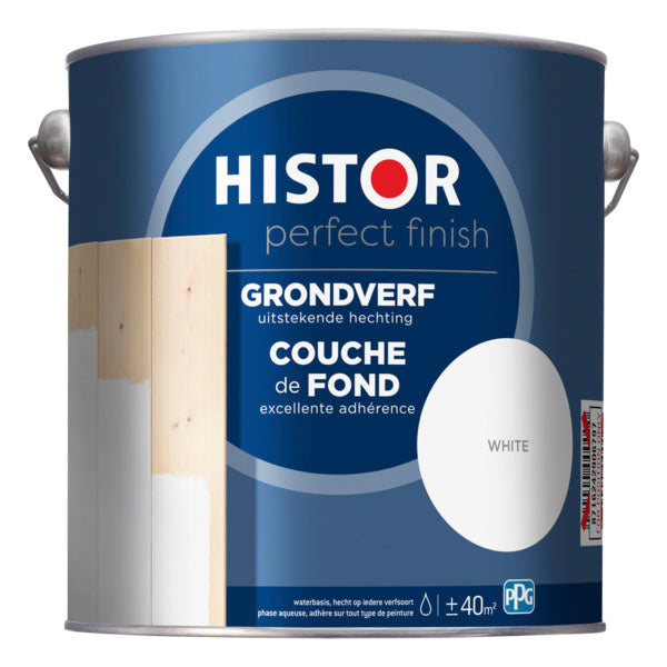 Histor Perfect Finish grondverf zijdeglans 7000 white 2,5L