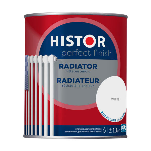 Histor Perfect Finish radiotorlak zijdeglans 7000 white 750ml