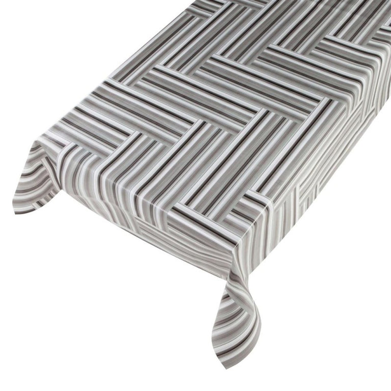 Tafelzeil Autumn floor geometrische vormen grijs 140cm per meter
