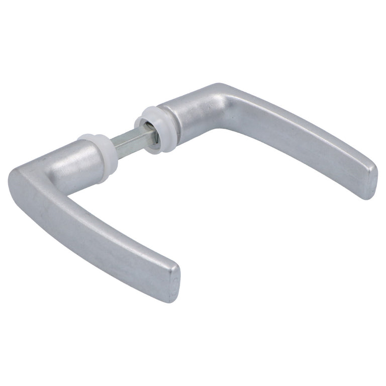 S2 deurkruk naturel rechthoek aluminium