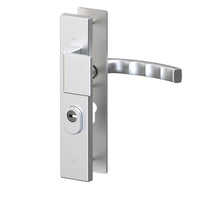 Veilig veiligheidsbeslag zilver rechthoek aluminium SKG***