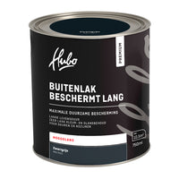 Hubo Premium buitenlak hoogglans RAL7021 zwartgrijs 750ml