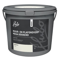Hubo muur- en plafondverf extra mat RAL9010 gebroken wit 10L