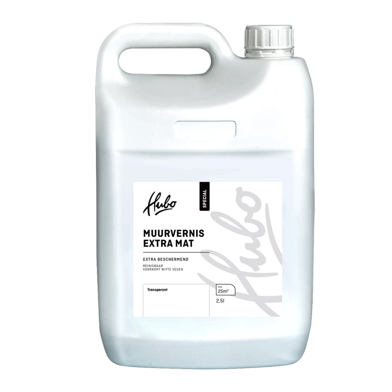 Hubo muurvernis extra mat transparant 2,5L