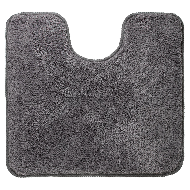 Sealskin toiletmat Angora anti-slip donkergrijs 55x60cm