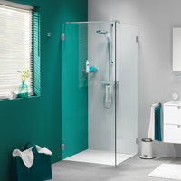 Sealskin I AM Zijwand voor combinatie met swingdeur, 1000 mm, RVS (look), 8 mm helder veiligheidsglas + antikalk