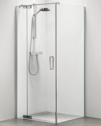 Sealskin Custom douchecabine draaideur zilver hoogglans 90x90cm