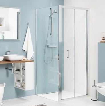 Sealskin Compact douchedeur vouwdeur zilver 90x195cm