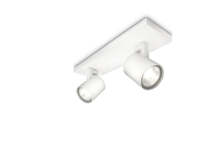 Philips myLiving LED  Runner 2-lichts plafondlamp kantelbaar wit
