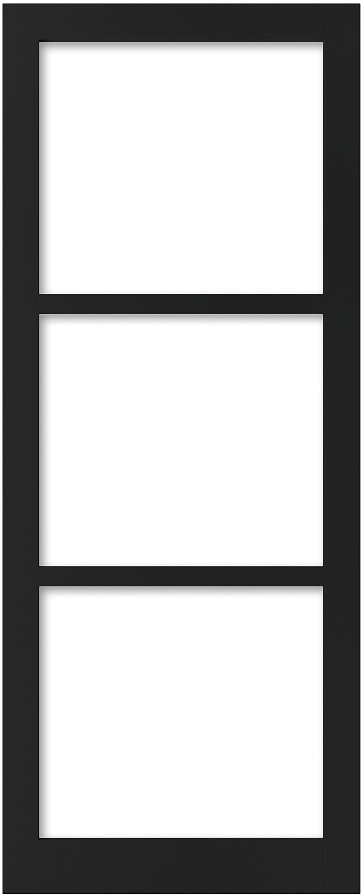 2Adore binnendeur Flax stomp glas RAL9017 201,5x83cm