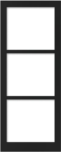 2Adore binnendeur Flax stomp glas RAL9017 231,5x88cm