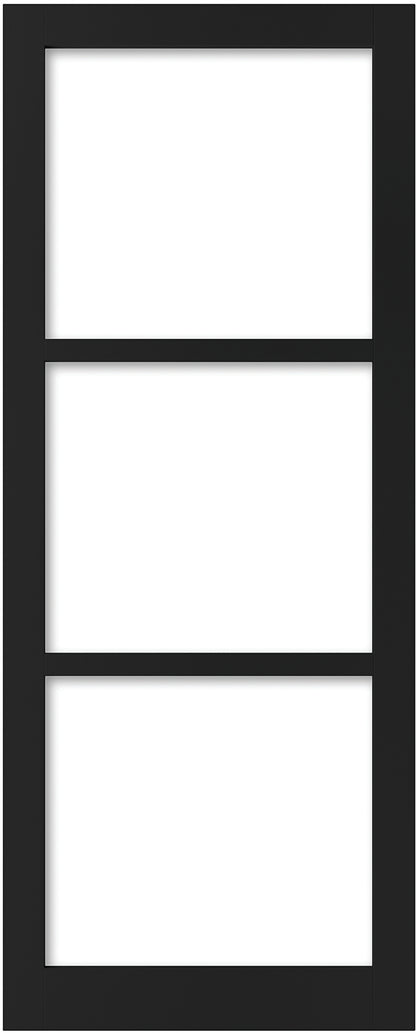 2Adore binnendeur Flax stomp glas RAL9017 231,5x93cm