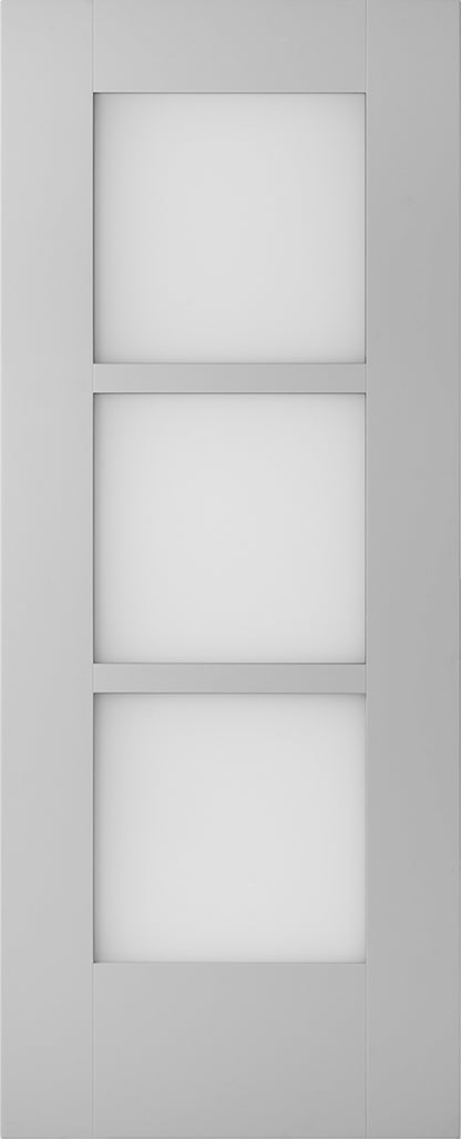 2Adore binnendeur Ivy opdek links glas RAL9003 231,5x83cm