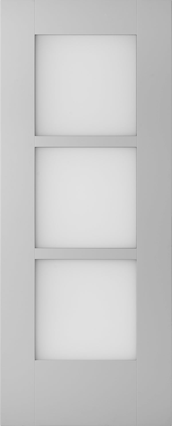 2Adore binnendeur Ivy opdek rechts glas RAL9003 231,5x83cm