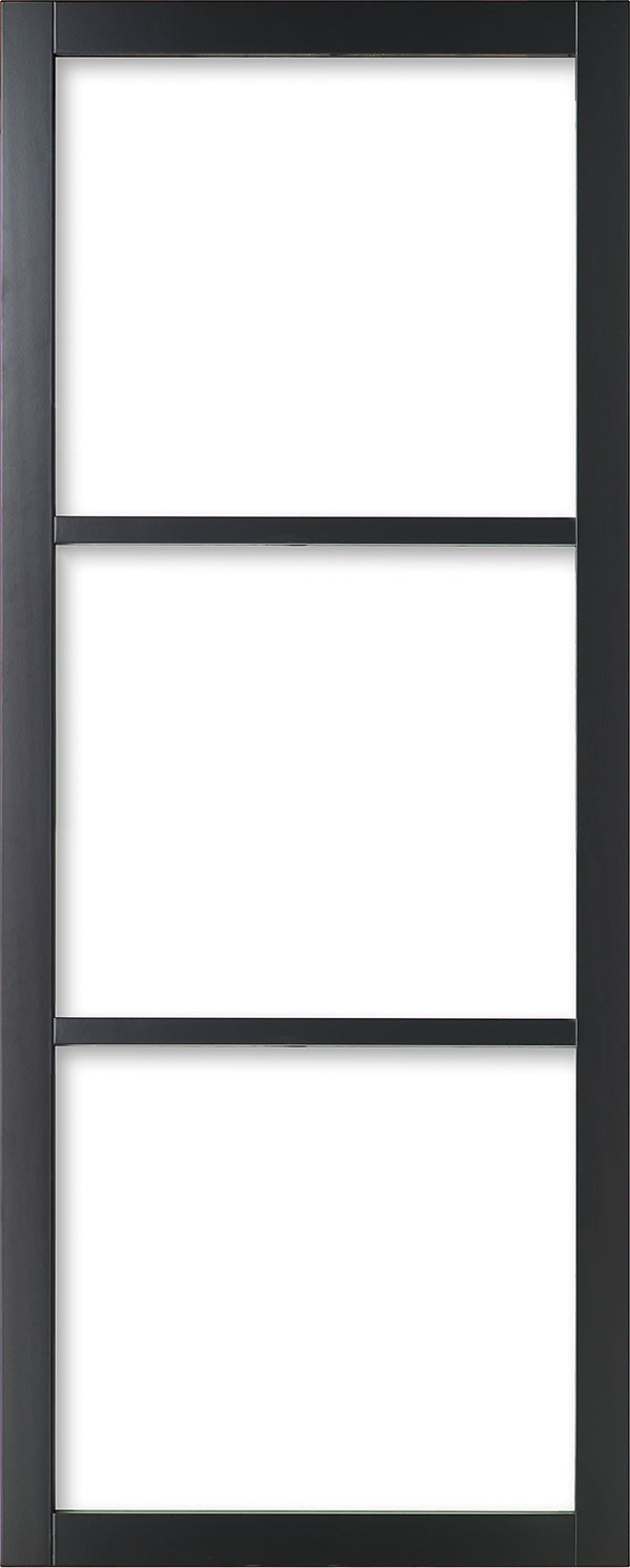 2Adore binnendeur Vera opdek rechts glas RAL9017 211,5x83cm