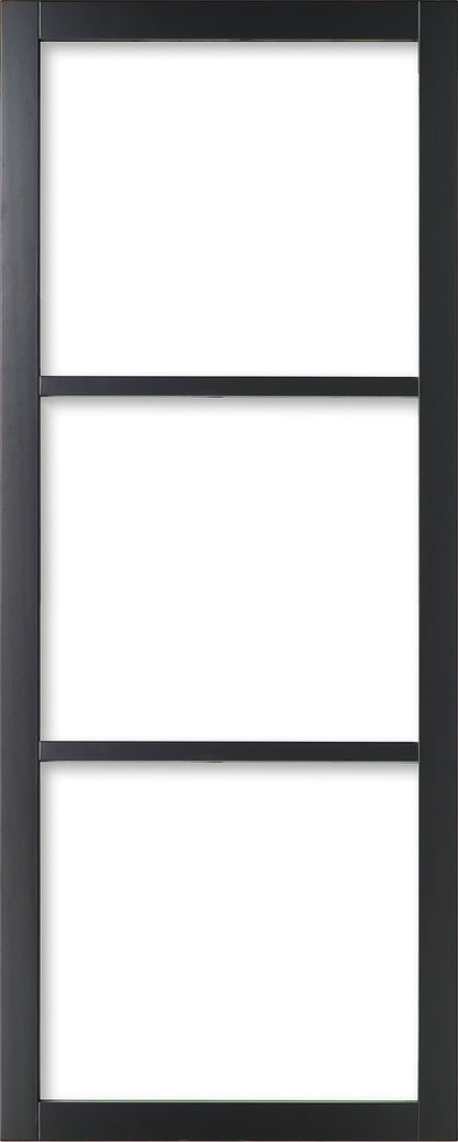 2Adore binnendeur Vera opdek links glas RAL9017 231,5x93cm