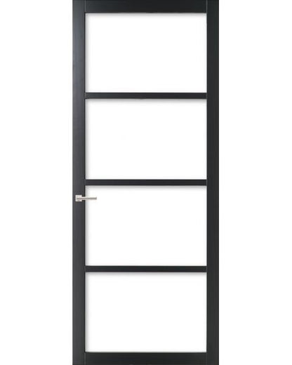 2Adore binnendeur Sedum stomp glas RAL9017 231,5x93cm