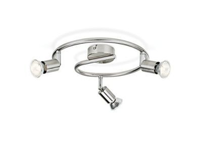 Philips Essentials LED  Limbali 3-lichts plafondlamp kantelbaar nikkel