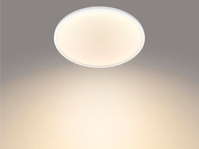 Philips Superslim LED plafondlamp ⌀25cm dimbaar wit kunststof