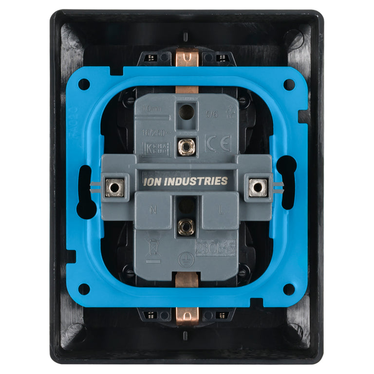 ION v1/j1 inb contactdoos 2v ra zw