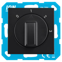 ION Industries inbouw schakelaar 3 standen zwart