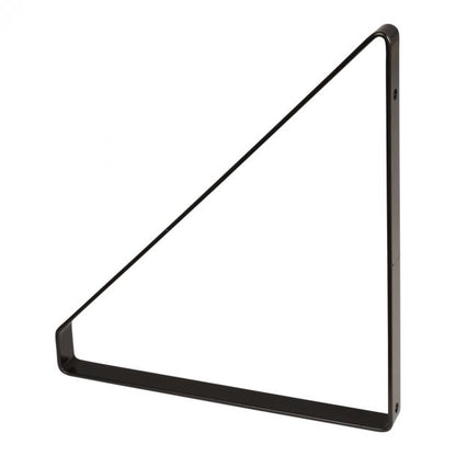 Duraline plankdrager dubbel staal zwart 3mm 24x25,5cm 2st