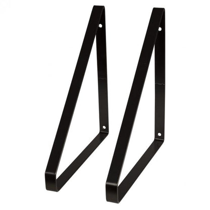 Duraline plankdrager dubbel staal zwart 3mm 24x25,5cm 2st