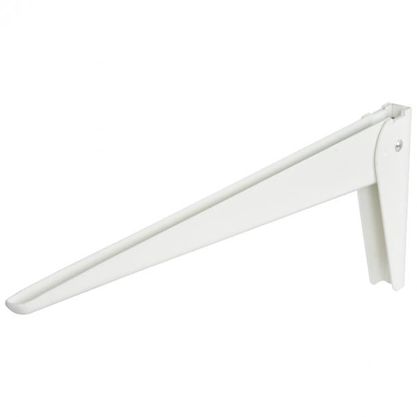 Duraline plankdrager enkel staal wit 40cm