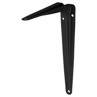 Duraline Model 6 plankendrager zwaar enkel metaal zwart 15x12,5cm