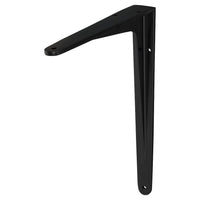 Duraline plankdrager zwaar enkel aluminium mat zwart 20x17,5cm
