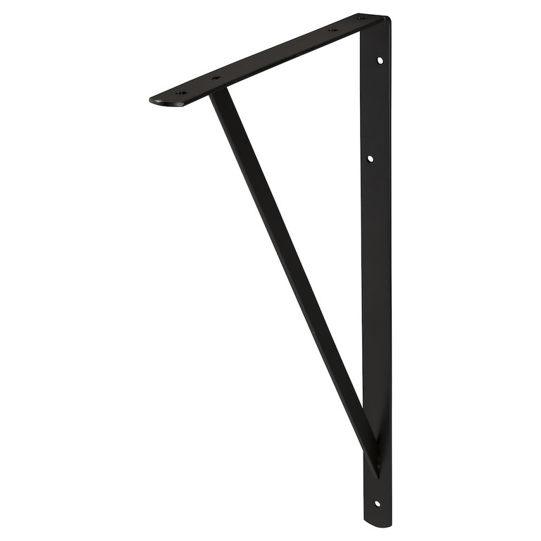 Duraline plankendrager extra zwaar enkel metaal zwart 33x50cm