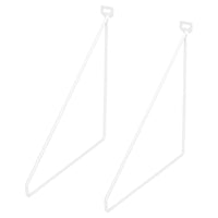 Duraline plankdrager staal wit 5mm 24x26,5cm 2st