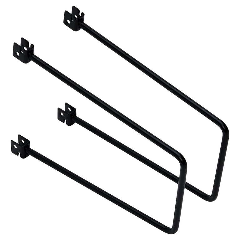 Duraline F-systeem plankendrager metaal zwart 1,3x21,2x15,2cm 2st