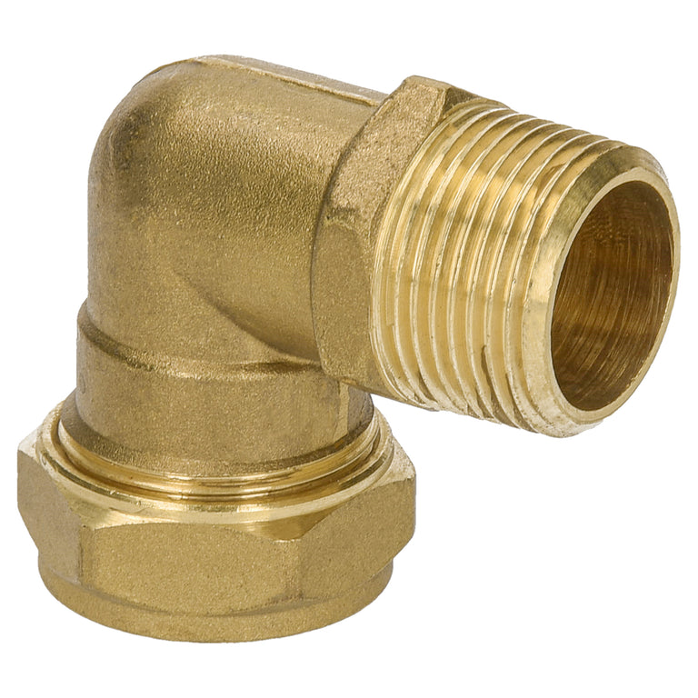 Sanivesk knelkoppeling knie overgang metaal 90° 22mmx3/4"M