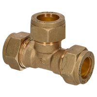 Sanivesk knelkoppeling T-stuk metaal 15mmx15mmx15mm