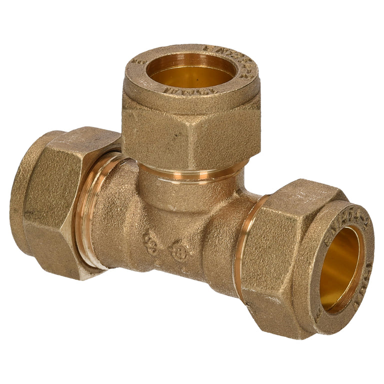 Sanivesk knelkoppeling T-stuk metaal 12mmx12mmx12mm