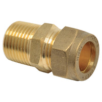 Sanivesk knelkoppeling recht overgang metaal 12mmx3/8"M