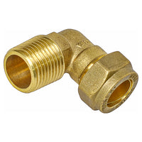 Sanivesk knelkoppeling knie overgang metaal 90° 12mmx3/8"M