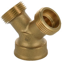 Sanivesk draadkoppeling Y-stuk metaal 3/4"Mx3/4"Fx1/4"M